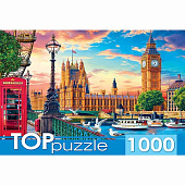 Пазлы Великобритания Лондон TOPpuzzle Рыжий кот ХТП1000-2167  1